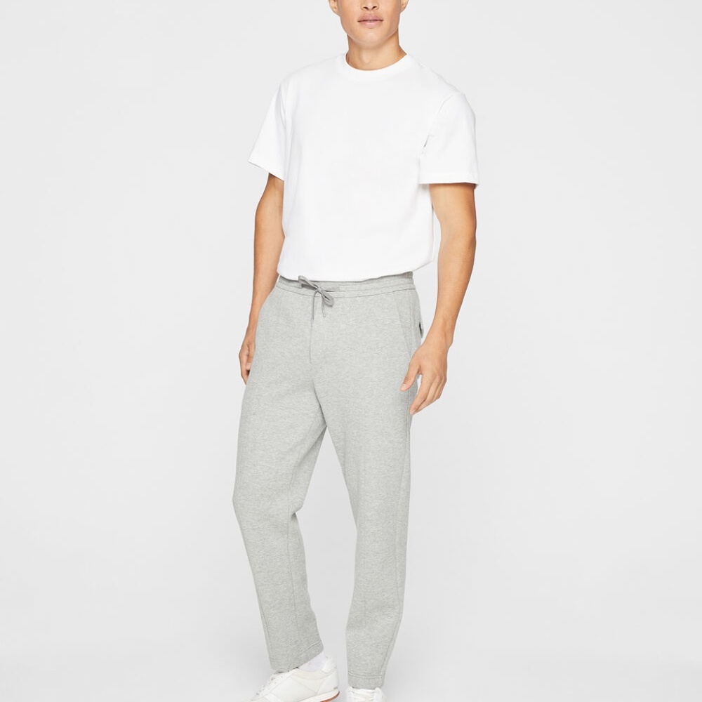Piqué Scuba Pants - New With Tags - NEVER WORN - Light Heather Grey - Picture 4 of 5